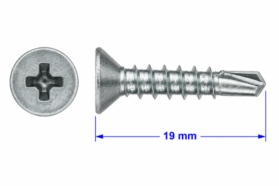 VIJAK DIN 7504 P 3,9x19 PVC
